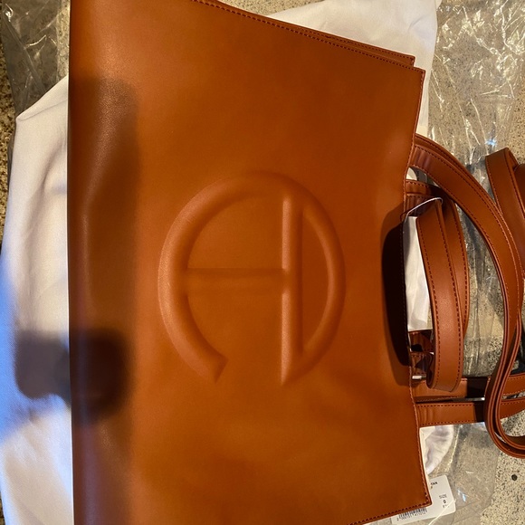 sold out medium shopper telfar bag in the color tan. - Picture 5 of 12